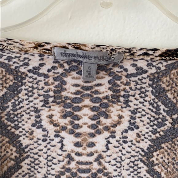 Brown/tan snake skin print bodysuit - Picture 4 of 5